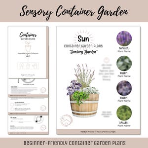 Easy Kids Container Garden Plan Vegetable Herb Garden Design Beginner-Friendly Garden Layout How-To Children Garden Sensory Theme Garden