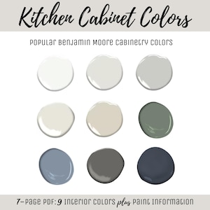 Interior Home Paint Color Scheme Benjamin Moore Paint Trending Popular Paint Palette Best-Selling Kitchen Cabinet Paint Colors