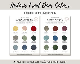 Exterior Home Paint Color Scheme Benjamin Moore Paint Selection Color Palette Exterior House Design Color Consult Historic Front Door Ideas