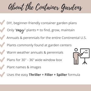Easy Window Box Flower Garden Guide Beginner-Friendly Flower Plan How-To Garden Container Layout Flower Design Garden DIY Red Sun & Shade image 8