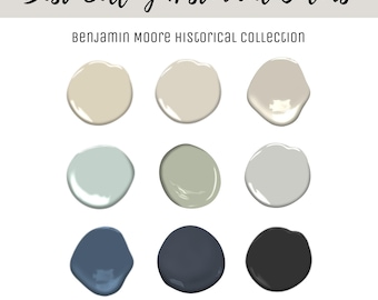 Historical Paint Color Interior Home Popular Palette Guide Benjamin Moore Scheme Best-Selling Paint Color for Historic House Renovation Plan