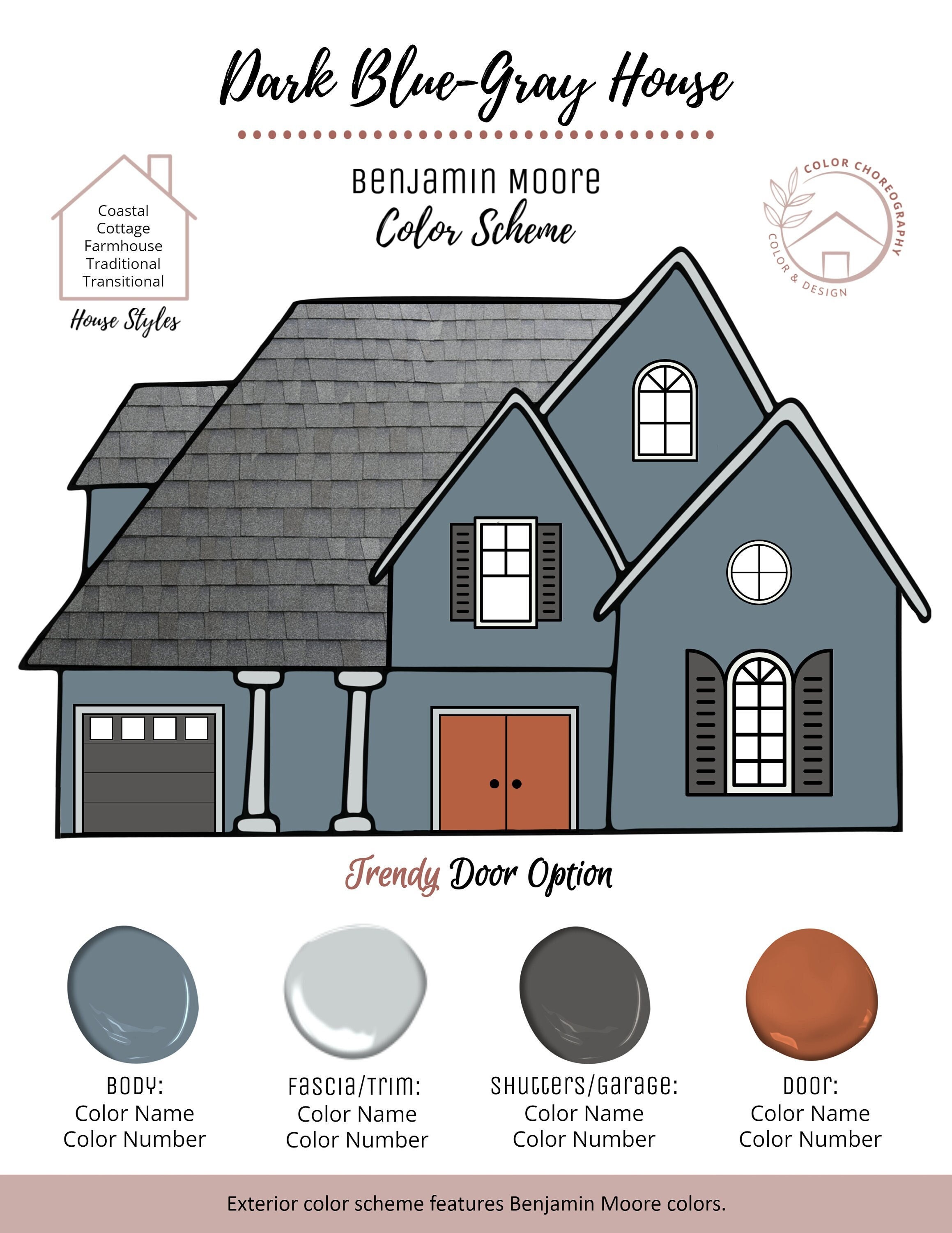 universiteitsstudent Strikt Wat Exterior Paint House Color Home Color Palette Exterior Color - Etsy België