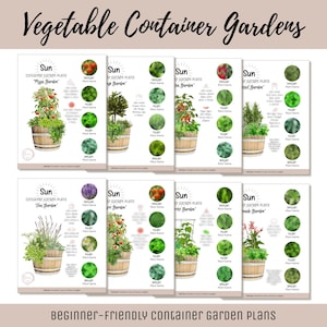 Easy Edible Container Garden Plan Vegetable Herb Garden Design Beginner-Friendly Garden Guide How-To Kitchen Garden Layout Theme Garden