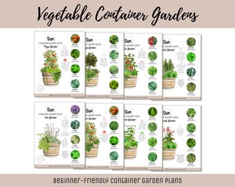 Easy Edible Container Garden Plan Vegetable Herb Garden Design Beginner-Friendly Garden Guide How-To Kitchen Garden Layout Theme Garden