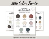 2026 Color Trends Benjamin Moore Interior Home Paint Color Scheme Trending Popular Paint Palette Consult Color of the Year Silhouette AF-655