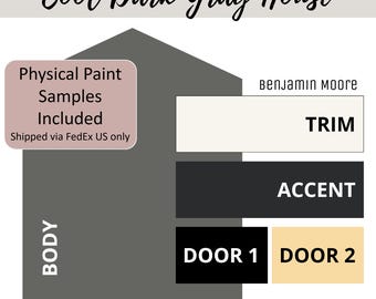 Cool Dark Gray Exterior Home Paint Color Scheme Benjamin Moore Paint Palette Whole House Exterior Color Design Guide Renovation Project Plan