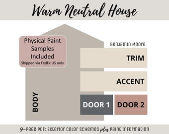 Exterior Home Paint Color Scheme Benjamin Moore Paint Selection Color Palette Whole House Design Color Consult Paint Ideas Warm Neutral