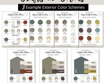 Craftsman Exterior Home Paint Color Scheme Benjamin Moore Paint Selection Color Palette Exterior House Design Color Consult Paint Color PDF