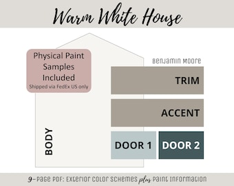 Exterior Home Paint Color Scheme Benjamin Moore Paint Selection Color Palette Whole House Design Color Consult Paint Ideas Warm White