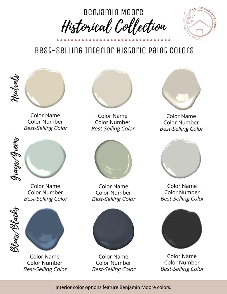 Benjamin Moore Historical Colors