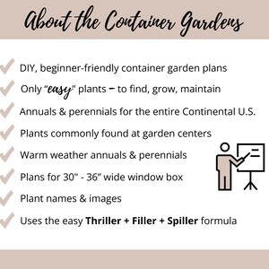 Easy Window Box Flower Garden Guide Beginner-Friendly Flower Plan How-To Garden Container Layout Flower Design Garden DIY Pink Sun & Shade image 8