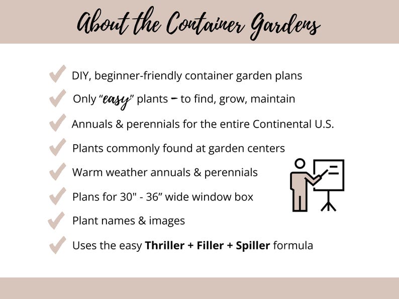 Easy Window Box Flower Garden Guide Beginner-Friendly Flower Plan How-To Garden Container Layout Flower Design Garden DIY Pink Sun & Shade image 8