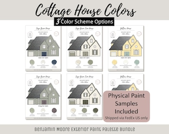 Exterior Home Paint Color Scheme Benjamin Moore Paint Palette Guide Exterior Design Color Consult Paint Ideas Cottage House Bungalow Bundle