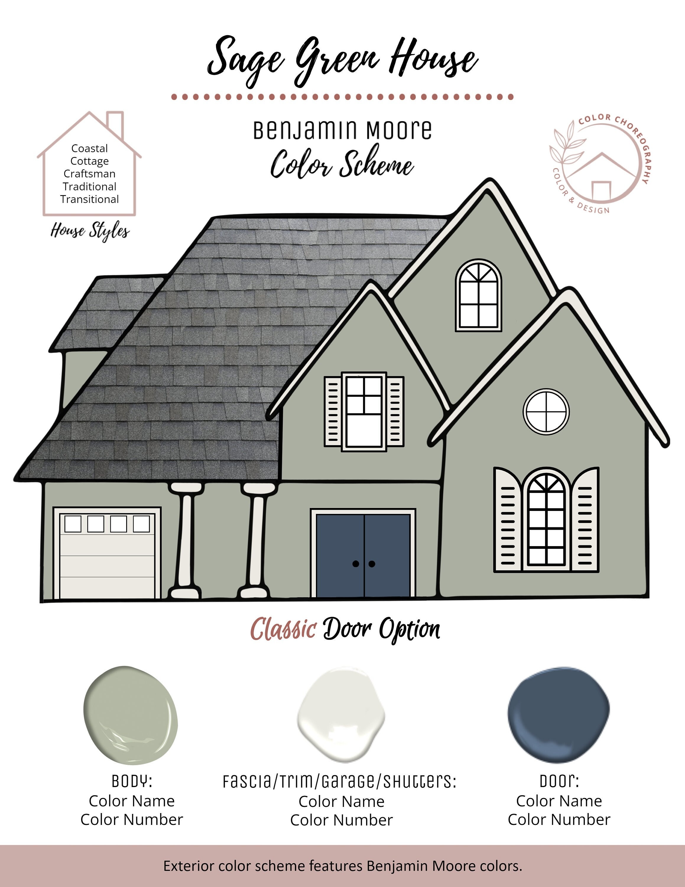 Stylish and Inviting Front Door Colors to Enhance Your Sage Green