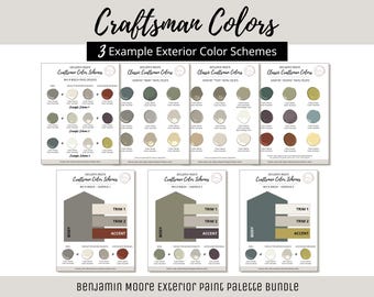 Craftsman Exterior Home Paint Color Scheme Benjamin Moore Paint Selection Color Palette Exterior House Design Color Consult Paint Color Idea