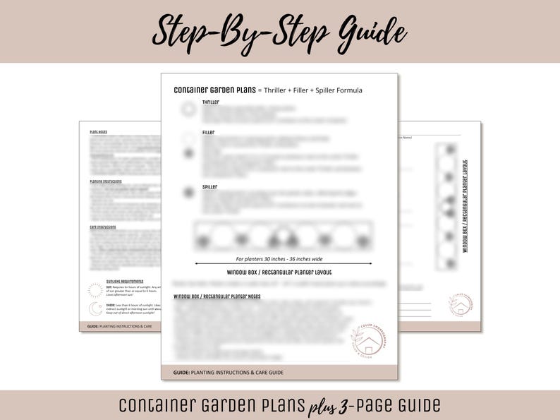 Easy Window Box Flower Garden Guide Beginner-Friendly Flower Plan How-To Garden Container Layout Flower Design Garden DIY Red Sun & Shade image 7