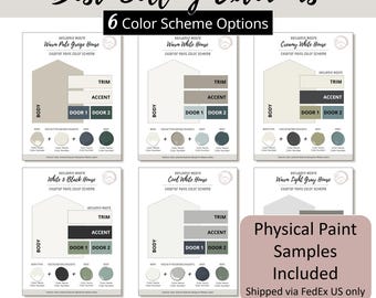 Best-Selling Exterior Paint Color House Bundle Benjamin Moore Color Scheme Paint Palette Guide Home Popular Exterior Design Plan Curb Appeal