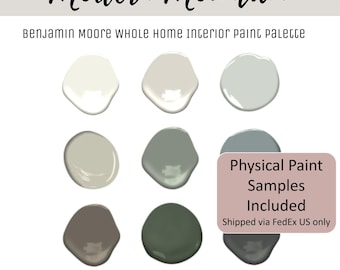 Paleta farb do całego domu Benjamin Moore Modern Mountain Interior Paint Scheme Zestawienie kolorów do domu Najlepiej sprzedająca się farba według pomieszczenia Konsultacja