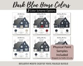 Exterior Home Paint Color Scheme Benjamin Moore Paint Selection Color Palette Exterior Design Color Consult Paint Ideas Blue House Bundle
