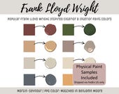 Frank Lloyd Wright Paint Color Scheme Interior Exterior House Paint Palette Benjamin Moore Arts and Crafts Interior Design Home Paint Guide