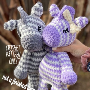 Sleepy Zebra Rag Doll / CROCHET PATTERN / Zebra Snuggler / Lovey / Safari Theme / Baby Gift