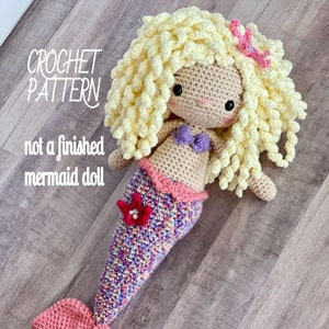 Mermaid Doll PATTERN / Crochet Pattern / Mermaid / Doll / Crochet Doll / Mermaid Pattern