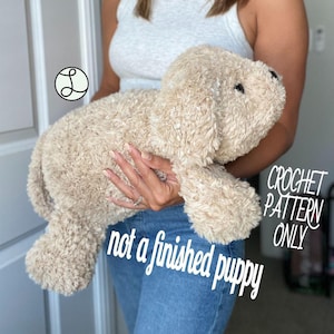 Lap Dog / CROCHET PATTERN / Dog Pillow / Puppy / Lap Pillow / Baby Snuggler / Baby Gift / Remembrance Gift / Lost Dog Gift