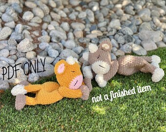 Sleepy Cow Rag Doll Crochet Pattern (PDF Pattern)
