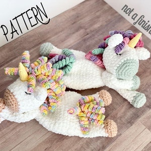 Sleepy Unicorn Ragdoll Crochet Pattern / Crochet Pattern / Lovey / Unicorn / Crochet Toy / PATTERN ONLY