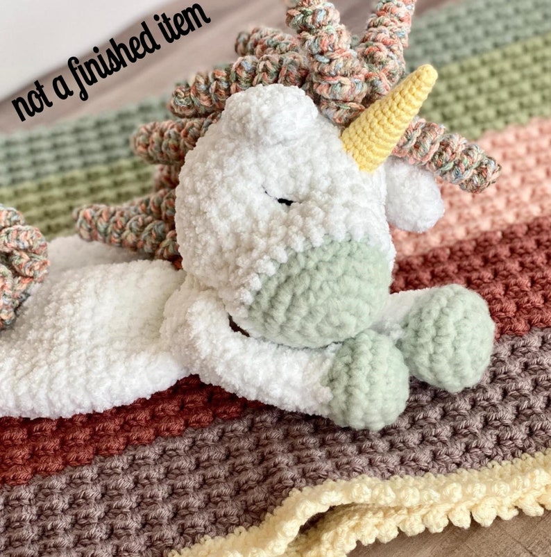 Sleepy Unicorn Ragdoll Crochet Pattern / Crochet Pattern / Lovey / Unicorn / Crochet Toy / PATTERN ONLY image 5