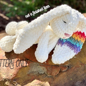 Sleepy Bunny Rag Doll Crochet PATTERN / Pattern Only / Crochet Pattern / Bunny Lovey / Rag Doll / Crochet Lovey image 8