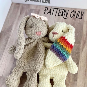 Sleepy Bunny Rag Doll Crochet PATTERN / Pattern Only / Crochet Pattern / Bunny Lovey / Rag Doll / Crochet Lovey image 2