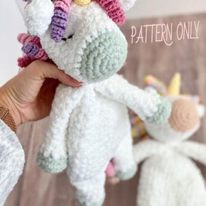 Sleepy Unicorn Ragdoll Crochet Pattern / Crochet Pattern / Lovey / Unicorn / Crochet Toy / PATTERN ONLY image 6