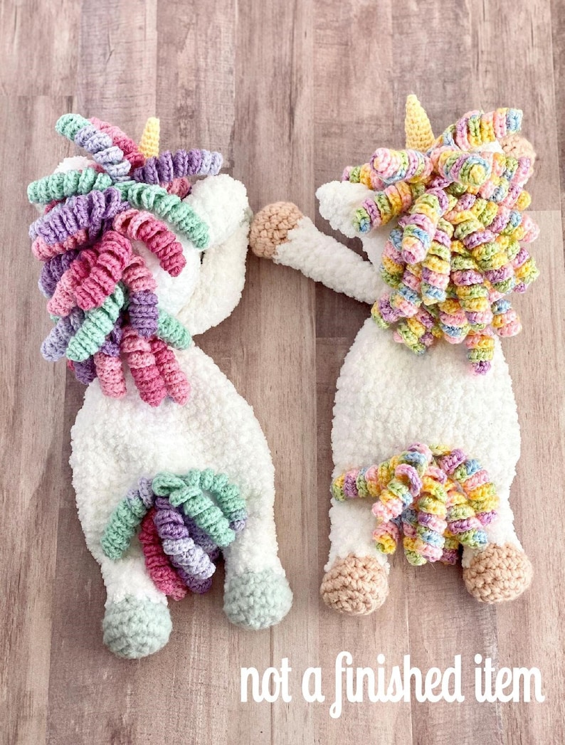 Sleepy Unicorn Ragdoll Crochet Pattern / Crochet Pattern / Lovey / Unicorn / Crochet Toy / PATTERN ONLY image 4