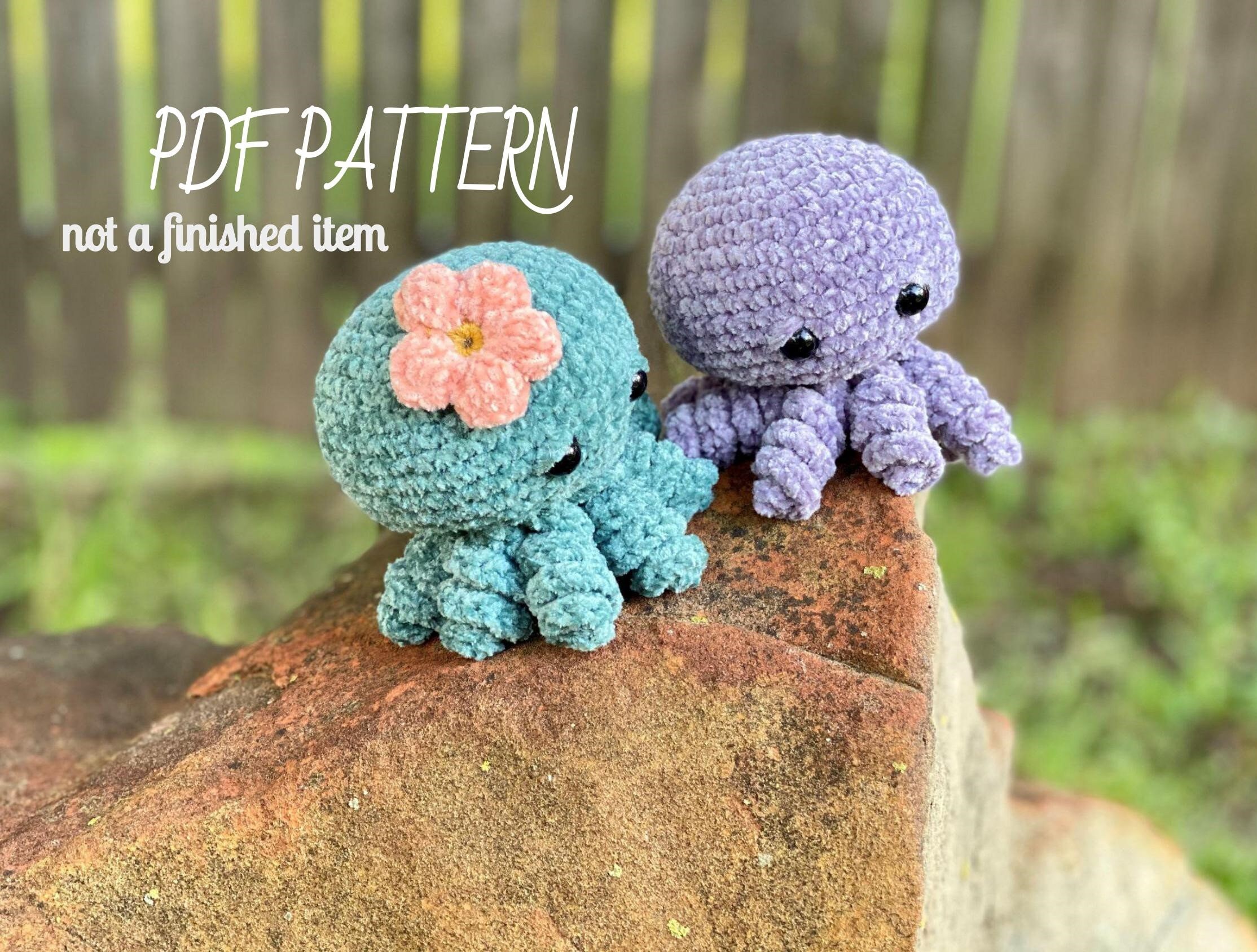Fuzzy Baby Octopus Crochet Pattern / Baby Octopus / Crochet Etsy