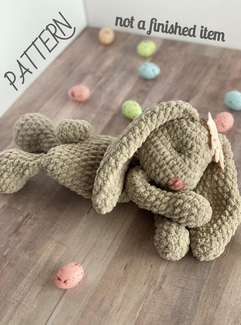 Sleepy Bunny Rag Doll Crochet PATTERN / Pattern Only / Crochet Pattern / Bunny Lovey / Rag Doll / Crochet Lovey image 9