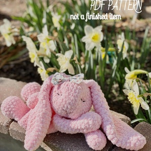 Sleepy Bunny Rag Doll Crochet PATTERN / Pattern Only / Crochet Pattern / Bunny Lovey / Rag Doll / Crochet Lovey image 3