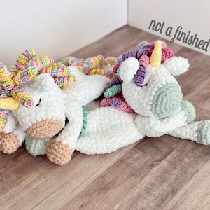 Sleepy Unicorn Ragdoll Crochet Pattern / Crochet Pattern / Lovey / Unicorn / Crochet Toy / PATTERN ONLY image 7