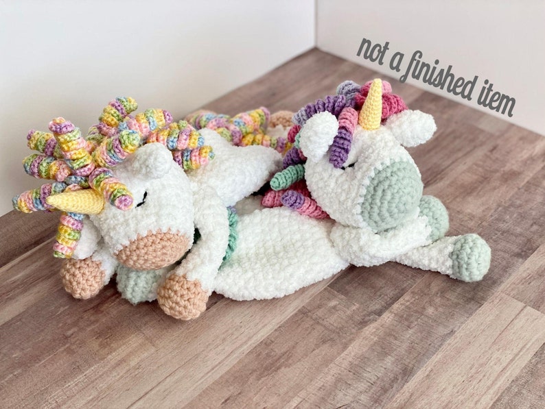 Sleepy Unicorn Ragdoll Crochet Pattern / Crochet Pattern / Lovey / Unicorn / Crochet Toy / PATTERN ONLY image 7