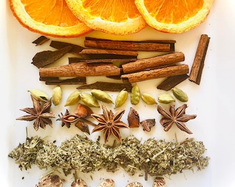 Fall Simmer Pot Satchel- Hygge, Cozy, Oranges, Cinnamon, Stovetop, potpourri, cloves, cardamom, aromatherapy,