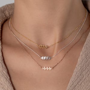 Angel Number 1234 Necklace - Etsy
