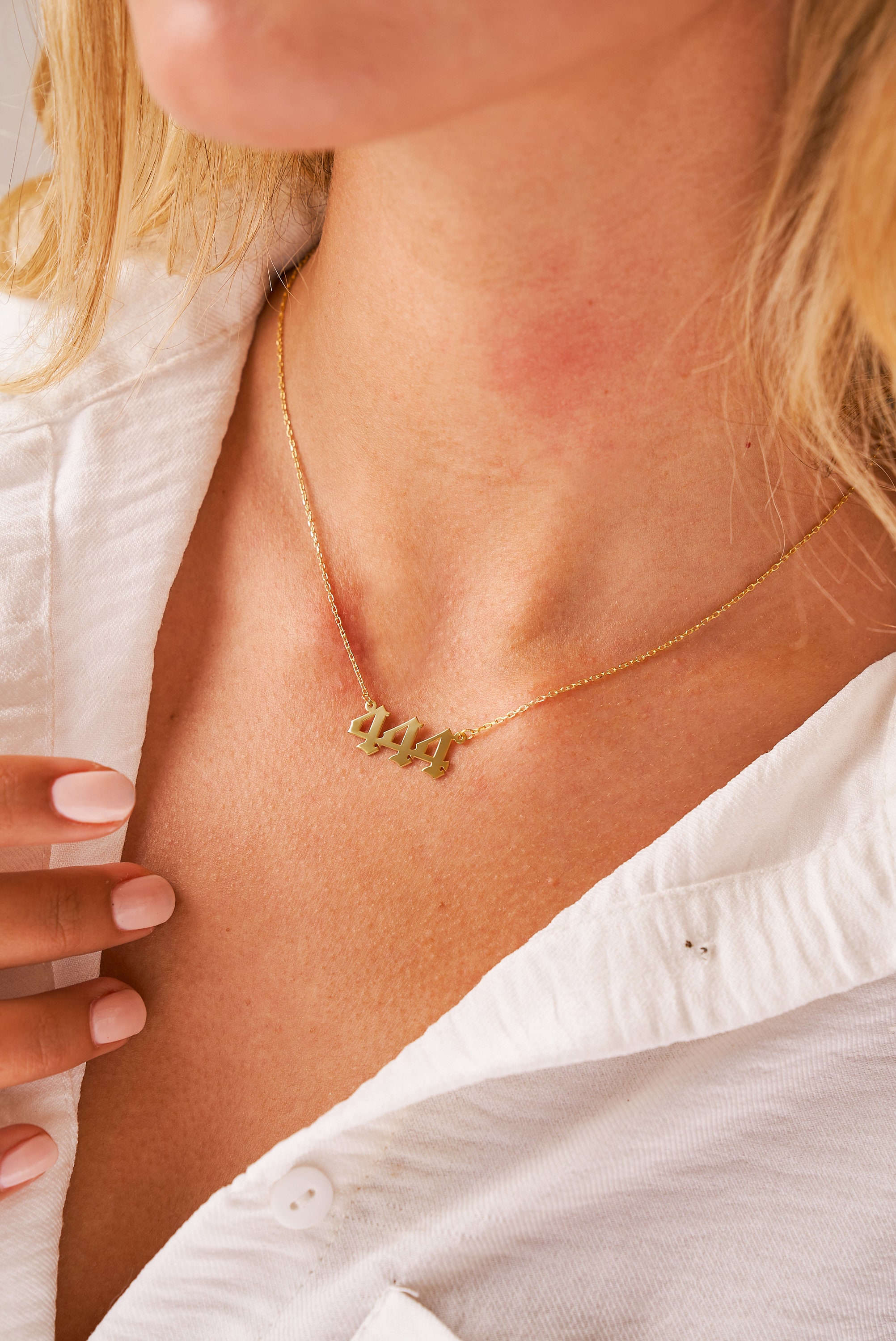 1234 Angel Number Gold Dainty - Etsy