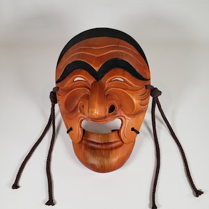 Yangban Mask/Hand Carved Wooden Mask/Made in Korea