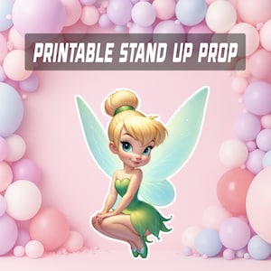 Tinkerbell Prop, Party Decoration, Peter Pan Tinker Bell Theme Party, Birthday Party standee, Instant Digital Download