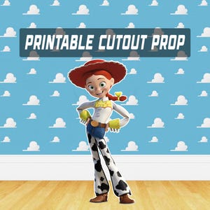 Jessie Toy Story Party Prop, Toy Story Geburtstagsparty Aufsteller, Cut out Requisite, sofortiger digitaler Download
