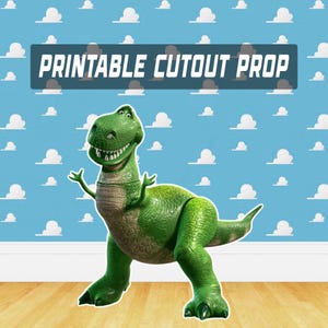 Rex Toy Story Party Prop, Toy Story Birthday Party standee, Cut out stand up prop, Instant Digital Download