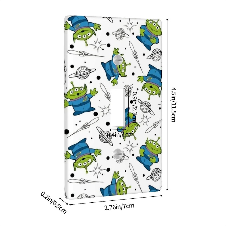 Toy Story Green Alien Light Switch Cover, Cute Little Green Men Outlet ...