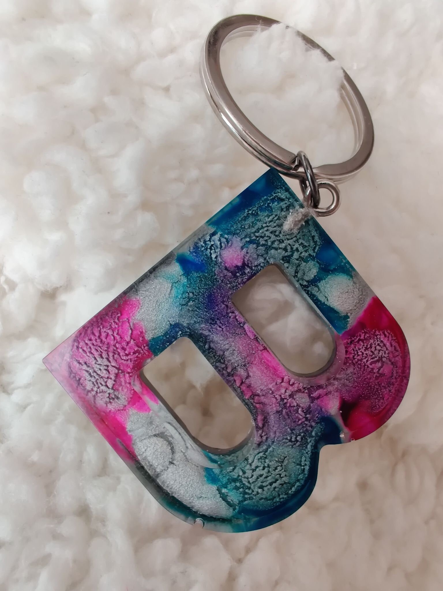 Personalized handmade resin keychain Etsy