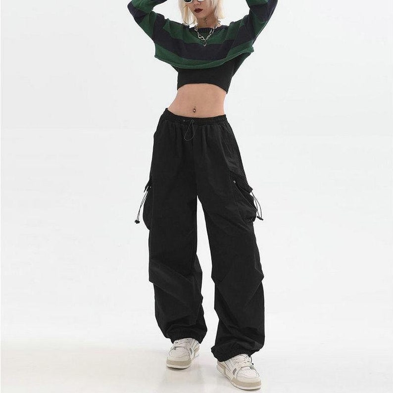 Cargo Pants Fashion Streetwear Oversize Loose Pants for Girls Etsy