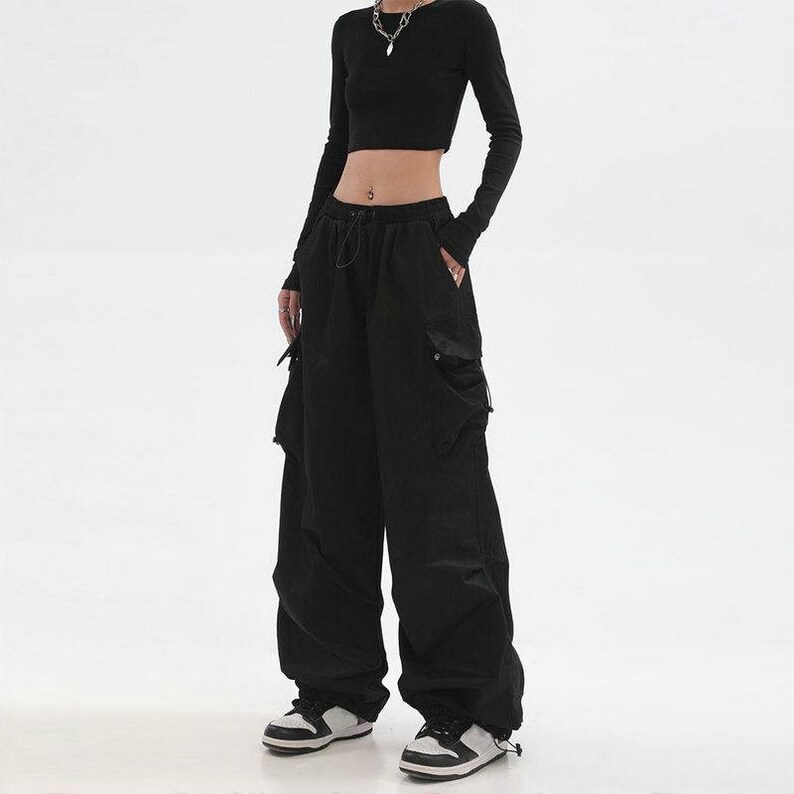 Cargo Pants Fashion Streetwear Oversize Loose Pants for Girls Etsy
